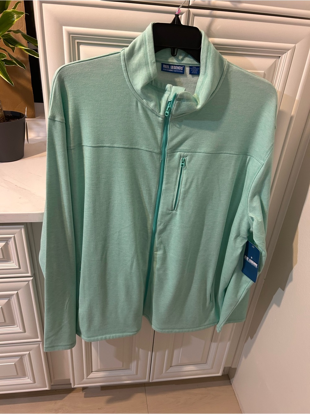 Reel Legends Mint Green Zip-Front Pullover